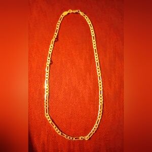 Elegant Gold Chain Necklace, 18" Long, 5 mm wide, Lobster Clasp